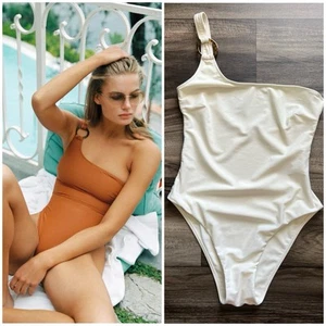 Costume da bagno unico JUILLET The Jessi monospalla avorio taglia large 220€ - Foto 1 di 11