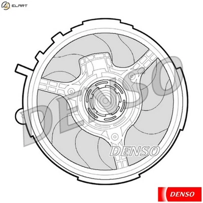 FAN ENGINE COOLING DER09061 FOR FIAT STILO/Multi/Wagon 188 A5.000 1.2L 4cyl - Image 1 of 4