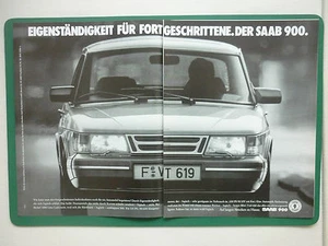 10/1987 PUB SAAB SCANIA VOITURE SAAB 900 WAGEN CAR ORIGINAL GERMAN AD - Imagen 1 de 1