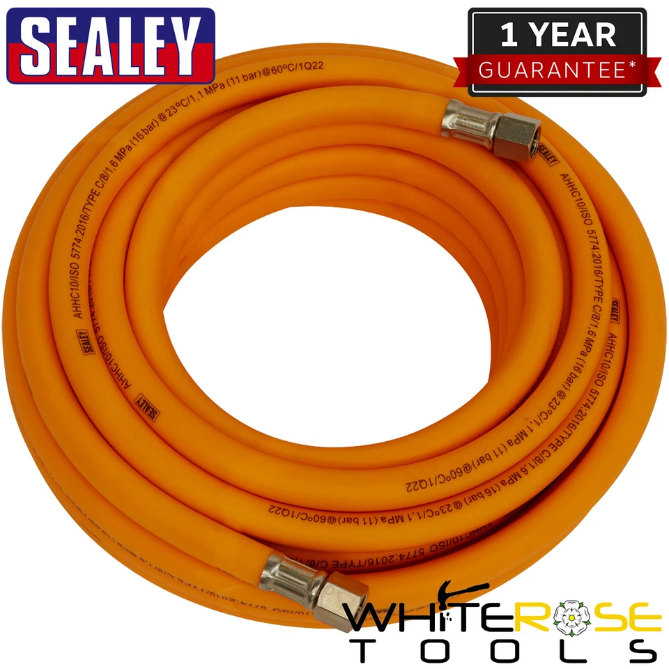 Sealey Hybrid High Visibility Air Line Hose 8mm 10m