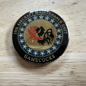 Military 19th Aircraft Maintenance Unit Gamecocks Challenge Coin - Picture 1 of 12