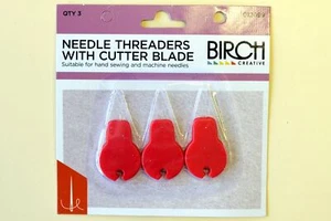 BIRCH NEEDLE THREADER with Blade- QTY 3 per pack - Picture 1 of 1