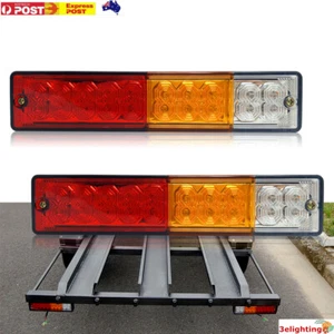 2x Trailer lights 20 LED STOP TAIL INDICATOR TRUCK CAMPER LIGHT UTE 4WD 12V-24V - Picture 1 of 5