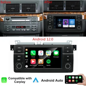 7" Android Auto Radio GPS Wifi 2+32GB für 1998-2006 BMW E46 3er M3 mit Carplay - Bild 1 von 24