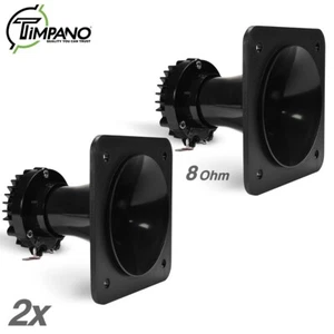 2x Timpano 1" Exit Neodymium Horn Driver Car Audio TPT-DH100 360 Watts 8 Ohm - Picture 1 of 8
