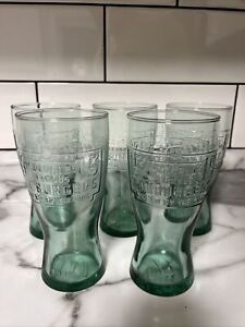 1948 McDonald's Heavy Bottom Glass 15 Cent Burgers Buy em By The Bag Lot Of 5