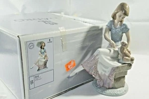 LLADRO 7612 Figura perfetta, ragazza con cucciolo, in scatola (ombrello mancante) - Foto 1 di 6