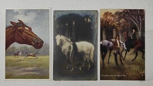 CABALLO CHEVAL-LOTE 3 POSTALES-C41-188 - Imagen 1 de 1