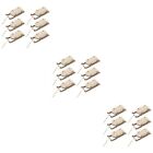  18 Pcs Wooden Sled Office Miniature Rustic Dining Table Decor