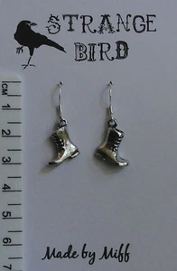 I heart my docs! earrings army boot boots 8 ups retro shoe shoes - Picture 1 of 2