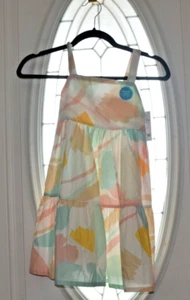 CARTER'S Pastel Flutter Twill Size 6/6X Dress, New with tags - Picture 1 of 4