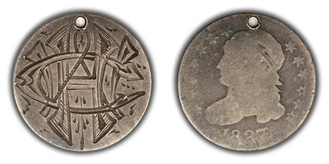 1827 Capped Bust Dime - Love Token! Cover
