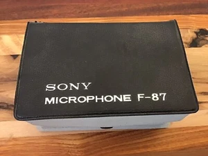 Micrófono Dinámico Cardioide SONY F-87 De Colección Con Caja Original Y Adaptador - Imagen 1 de 13