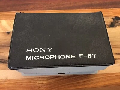 Vintage SONY Cardioid Dynamic Microphone F-87 With Original Box And Adapter - Image 1 of 4