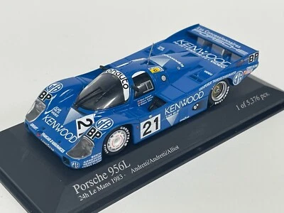 1/43 Minichamps Porsche 956L1983 24 H Lemans Kenwood Andretti 430 836521 SC123 - Immagine 1 di 4