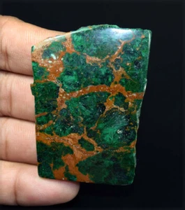 170.85 Cts 100% Natural Malachite Chrysocolla Rough Slice Loose Gemstones - Picture 1 of 2