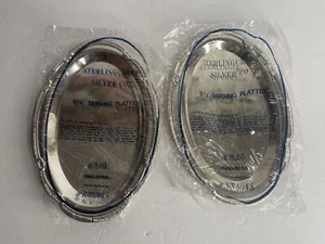 2x STERLING CRAFT SILVER CO. [9-1/2"] SERVIERPLATTE ~ #KT404S - Bild 1 von 4