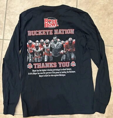 Рубашка мужская Ohio State Buckeyes Nation маленькая черная розовая чаша 2019 игровой день НОВАЯ - Изображение 1 из 4