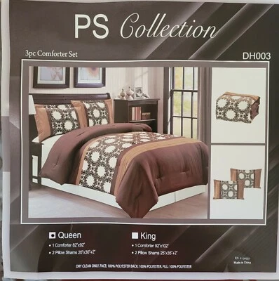 Juego de 3 piezas de edredón queen estampado de terciopelo colcha cubrecama juego de cama Foto 1 de 2