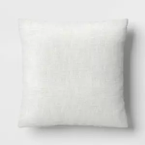 Quadratisches Kissen aus strukturierter gewebter Baumwolle Mint - Room Essentials™: Dobby Cotton - Bild 1 von 5