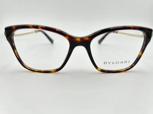 Bvlgari Eyeglasses 4182-B 504 Havana Tortoise Brown Gold 51 16 140 crystals - Picture 1 of 6