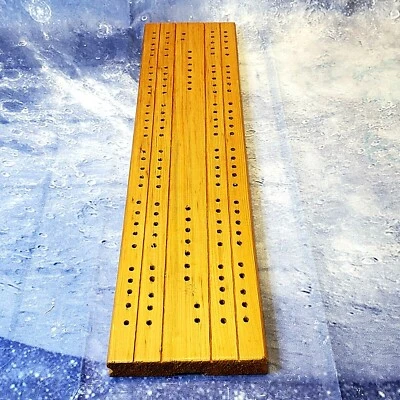 Cardinal Cribbage 2 Player Board Number 61 Wood 6 Pegs Made in Japan - Image 1 of 4