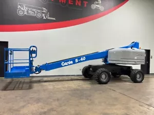 2015 GENIE S40 TELESCOPIC 500 LB DIESEL PNEUMATIC BOOM LIFT STK 14464 - Picture 1 of 11