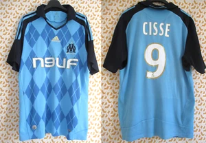 Maillot Olympique Marseille 2008 Cissé #9 Adidas OM Neuf Telecom vintage - M - Imagen 1 de 8