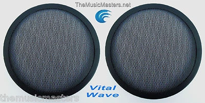 2X 8" pulgadas Subwoofer "Sin clip" Malla Fina Parrilla Altavoz Cubiertas Protectoras VWLTW Foto 1 de 4