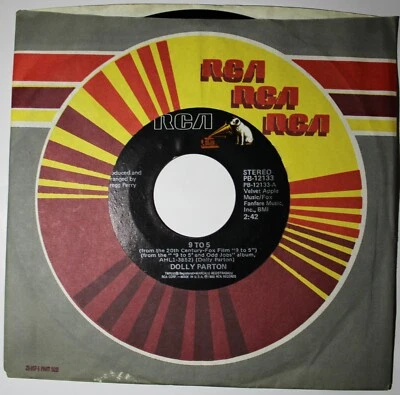 Dolly Parton - 9 to 5/Sing for the Common Man 45 Vinyl 1980 - Image 1 of 4