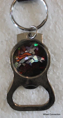 Chaveiro abridor de garrafa Denver Broncos licença esportes futebol abridor plano - Imagem 1 de 4