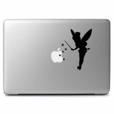 Tinkerbell Fairy Silhouette for Macbook Laptop Car Window Vinyl Decal Sticker - Image 1 of 4