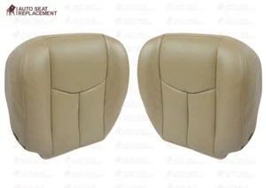 2003 To 2006 GMC Sierra & Chevy Silverado Driver-Passenger Bottom Seat Cover tan - Picture 1 of 10
