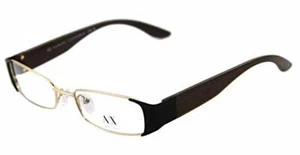 ARMANI EXCHANGE AX231 D2D GOLD METAL/BROWN PLASTIC EYEGLASSES FRAME 52-17-130 RX - Picture 1 of 4