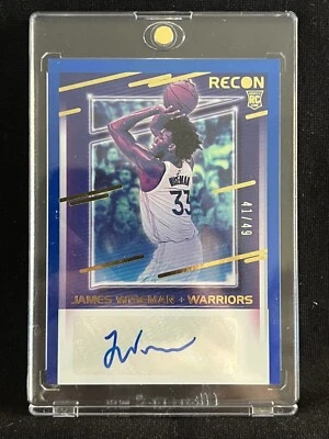 James Wiseman Recon Auto /49 Warriors RRS-JWS Recon Rookie Signatures 2020-21 - Image 1 of 2