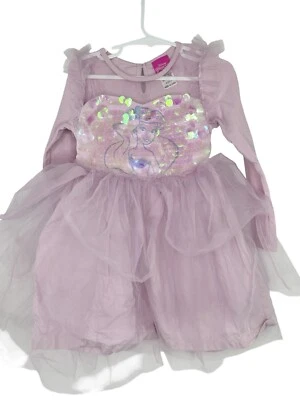 DISNEY PRINCESS Little Mermaid Ariel Tulle Purple Sparkly Party Dress Size 4 - image 1 of 4