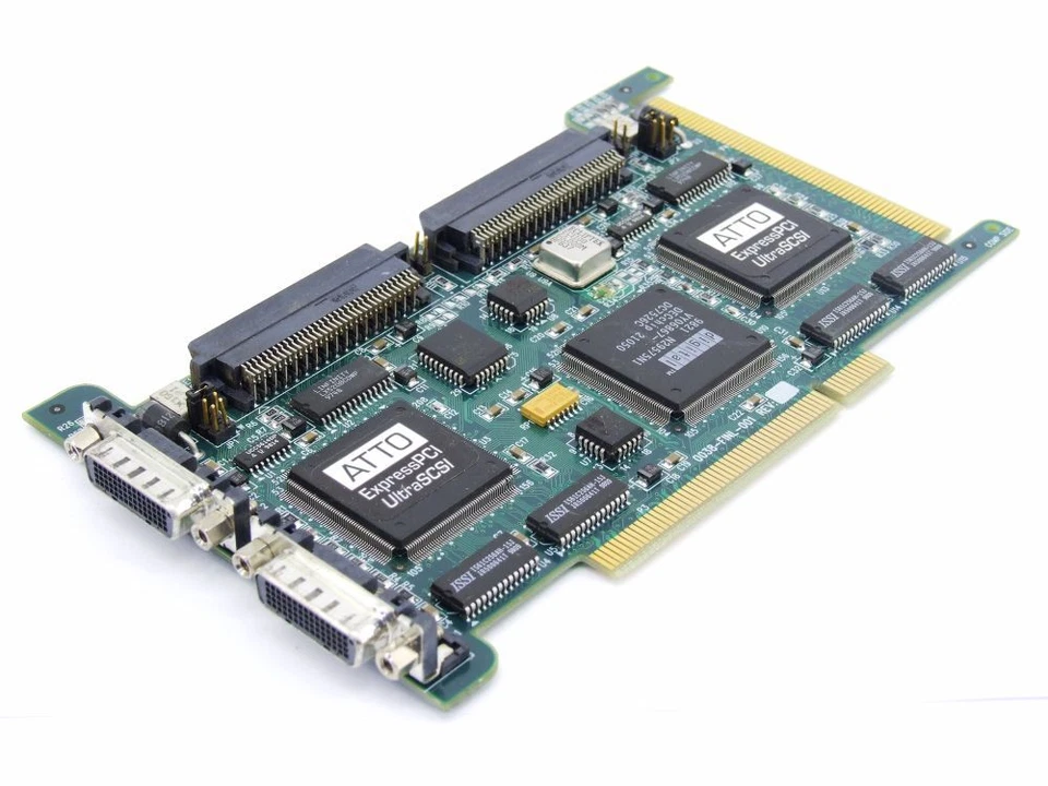 ATTO 0038-FINL-001 Express PCI Ultra SCSI Dual LFH60 Controller Card 0038-PCBX - Image 1 of 1