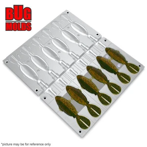 Bait DIY Fishing Mold Soft Plastic Baits Lure Plastisol Bass RageShellCracker - Picture 1 of 3