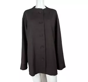 Giacca maglione EILEEN FISHER 100% lana feltro perfetto!! Taglia Large - NTSF - Foto 1 di 8