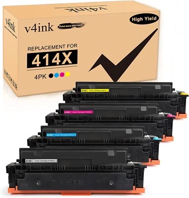 With Chip 4PK W2020X Color Toner Compatible for HP 414X M454dw M479fdw M454dn - Image 1 of 4