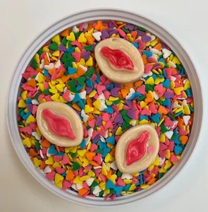Eat My Heart Out Confetti Pussy Bachelor Party Edible Sprinkles- U Pick Amount - Picture 1 of 1
