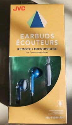 Auriculares JVC HA-F19M-AH-E Azul/Gris Intrauditivo 1 Botón Control Remoto con Micrófono Foto 1 de 4