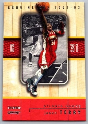 2002-03 Fleer Genuine Jason Terry Atlanta Hawks #60 - Image 1 of 2