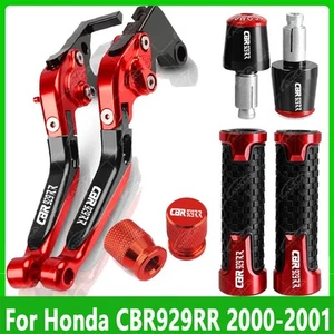 4Pcs For Honda CBR929RR 2000-2001 CNC Adjustable Long Brake &Clutch Levers Sets - Picture 1 of 12
