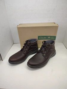 Clarks Collection Stiefel Herren 12 braun ölig Cotrell Rise Mid Chukka Komfort - Bild 1 von 5