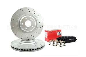 FOR HYUNDAI I30 N KONA N 2.0 N 21- DRILLED FRONT BRAKE DISCS BREMBO PADS 360mm - Picture 1 of 10