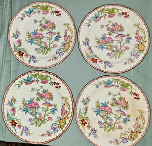 4er Set antike Mintons Kuckucksmuster Mittagessen Teller, 9" - *Wahnsinn / Flecken* - Bild 1 von 24