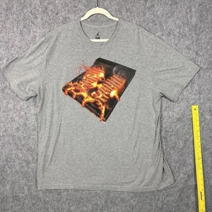 Jordan Shirt Mens 3XL Gray Lava Grates Graphic Tee Jumpman Logo Athletic - Picture 1 of 4