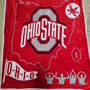 Ohio State Buckeyes Blanket 66x52 - Picture 1 of 9