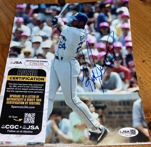 SEATTLE MARINERS KEN GRIFFEY JR SIGNED 8x10 JSA COA AUTHENTIC VINTAGE AUTO PHOTO - Picture 1 of 5